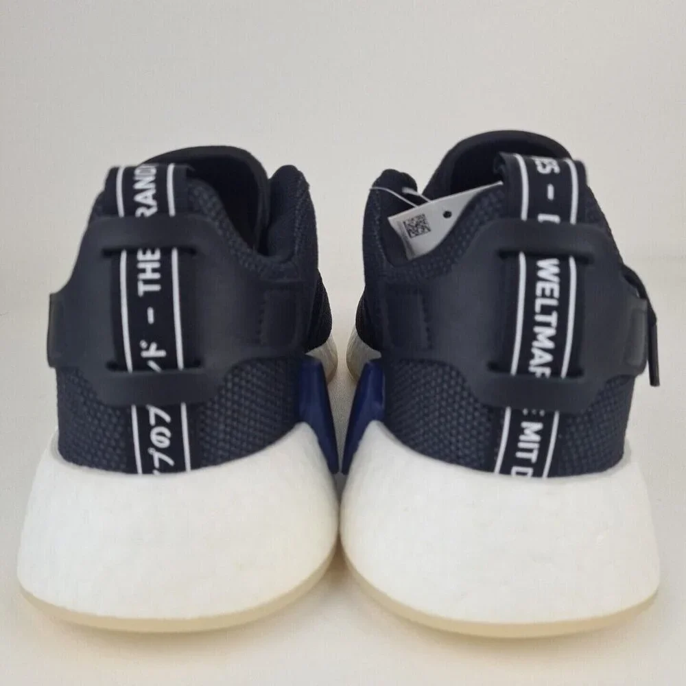 Adidas Women's NMD R2 Sports Sneakers Athletic Shoes Black Blue SZ 10.5 - Picture 4 of 10